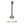 Diverse metalen lampvoeten in glanzend nikkel – 36 cm hoog en E27-fitting