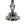 Diverse metalen lampvoeten in glanzend nikkel – 36 cm hoog en E27-fitting