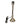 Diverse metalen lampvoeten in glanzend nikkel – 36 cm hoog en E27-fitting