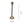 Diverse metalen lampvoeten in glanzend nikkel – 36 cm hoog en E27-fitting