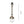 Diverse metalen lampvoet in mat nikkel – 36 cm hoog en E27-fitting