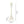 Various metal lamp base with square base – white (height 35 cm)