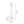 Various Metal Lamp Base with Square Base – White (Height 34 cm)