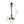 Various Lampenfuß Metall Nickel Matt - 36 cm mit E27-Fassung – Modern und dezent