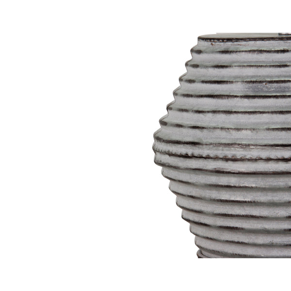 E27-fähige Tischlampe Various Tin – Silber