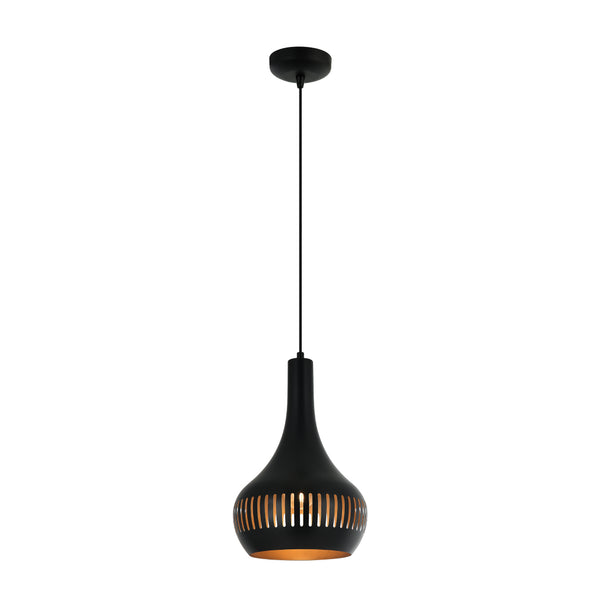 Various Canna Pendelleuchte – 1-flammig – Ø25 cm – Schwarz – Modern & Industriell