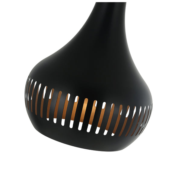 Various Canna Pendelleuchte – 1-flammig – Ø25 cm – Schwarz – Modern & Industriell