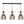 Various Frame Hängelampe Ø34 cm Schwarz mit Holz – industrielle 3-flammige Lampe