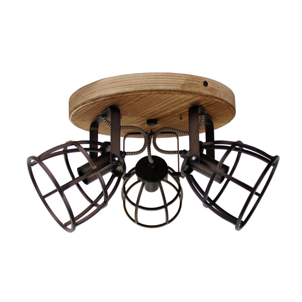 Minimalistische 3-flammige Spotlampe – Robust & Stilvoll