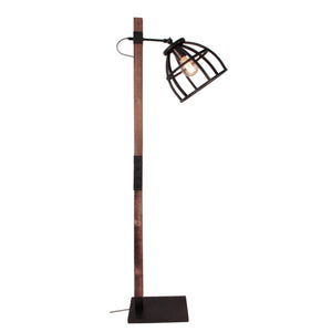 Various Frame Stehlampe 140 cm Höhe aus Metall und Holz