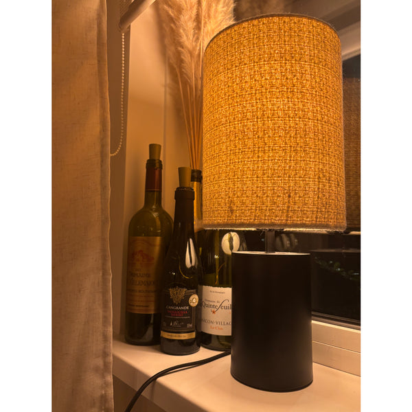 Various Lagos Tischlampe – Ø18 cm – E27 – 43 cm Hoch – Schwarz