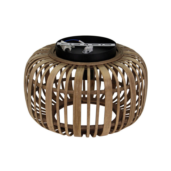 Various Rattan Deckenleuchte – Ø33 oder 40 cm – 1 flammig - Braun – Natürliches Material – E27