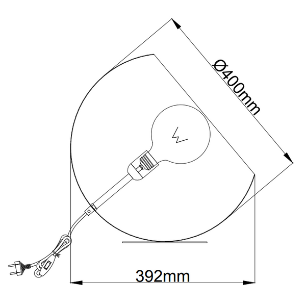 Designer Stehlampe Chericoni Occhio Serie mit runder Form