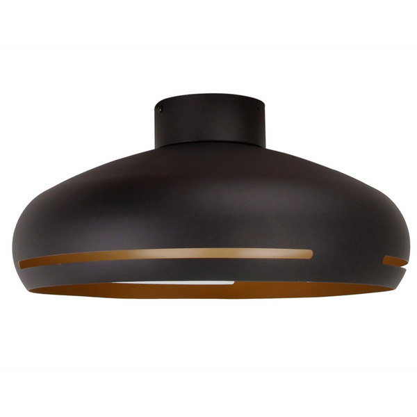 Lichtspiel der schwarzen Various Streifen Deckenlampe durch vertikale Öffnungen