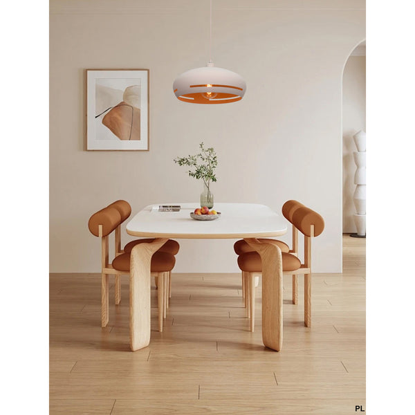Various Streifen Hängeleuchte Ø35 cm Sand – Offenes Design, modernes Lichtspiel, eleganter Look