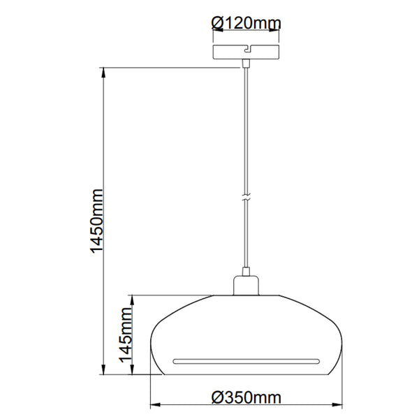 Various Streifen Hängeleuchte Ø35 cm Sand – Offenes Design, modernes Lichtspiel, eleganter Look