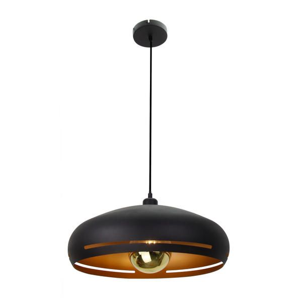 Various Streifen Hängeleuchte - 1 flammig - Ø35 oder Ø45 cm - Schwarz - Modernes Design
