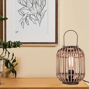 Skandinavische Tischlampe – Woven Serie – natürliches Design