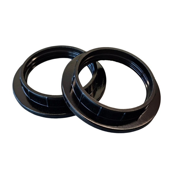 Screw Ring for E27 Lamp Holder (2 pieces) | White or Black | Various