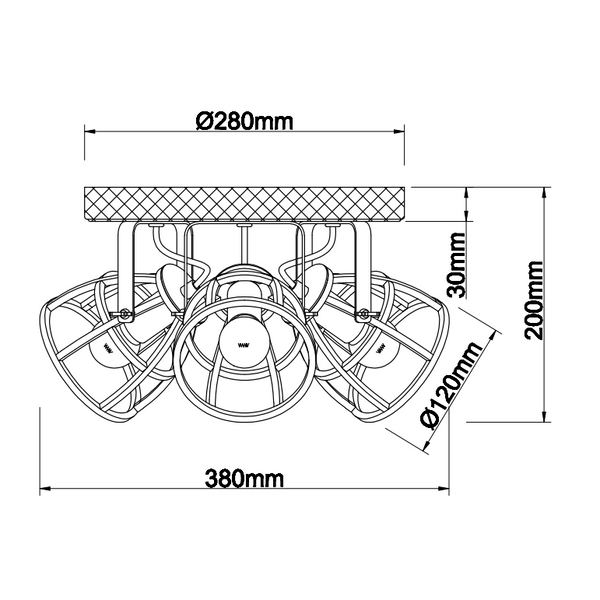 Der schwarze Deckenstrahler Frame überzeugt mit industriellem Flair. Perfekt für akzentuiertes Licht in urbanen Räumen.
