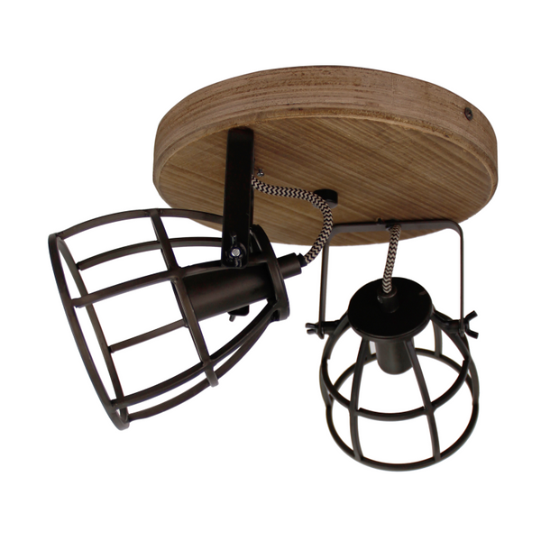 Detailaufnahme des schwarzen Deckenstrahlers Frame. Ideal für industriellen Charme und gezielte Beleuchtung.