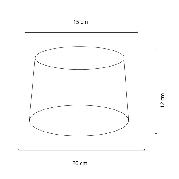Der graue Lampenschirm Drum verleiht Ihrer Leuchte einen modernen Akzent. Ideal für stilvolle Raumgestaltungen.