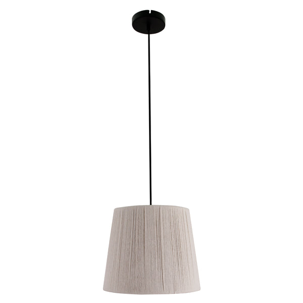 Beige Lampenschirm Dach aus Baumwolle in modernem Stil. Verleiht Räumen eine angenehme, warme Atmosphäre.