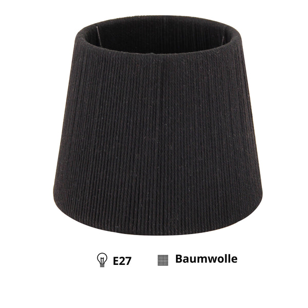 Schwarzer Lampenschirm von Various, modern und elegant. Perfekt für stimmungsvolle Beleuchtung in jedem Wohnraum.