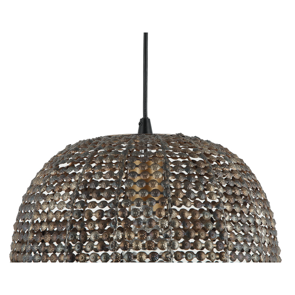 Detaillierte Ansicht der schwarzen Pendelleuchte Bilancia. Ihr modernes Design verleiht jedem Raum einen eleganten Akzent.