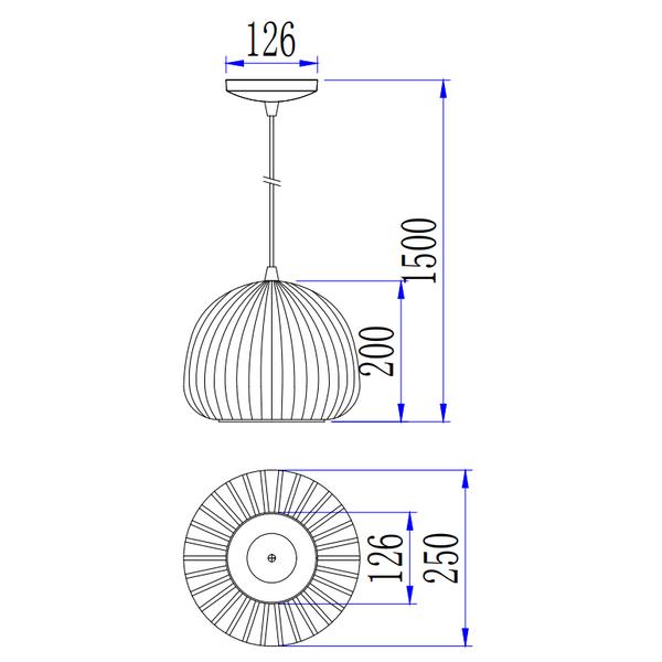Detailaufnahme der eleganten, schwarzen Pendelleuchte Bra. Perfekt für stimmungsvolle Akzente in modernen Wohnräumen.