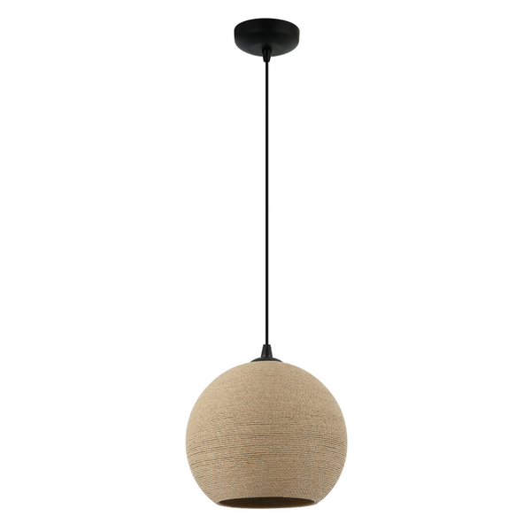 Detailaufnahme der braunen Pendelleuchte Carpi mit modernem Design. Ideal für stimmungsvolle Akzente in Ihrem Raum.