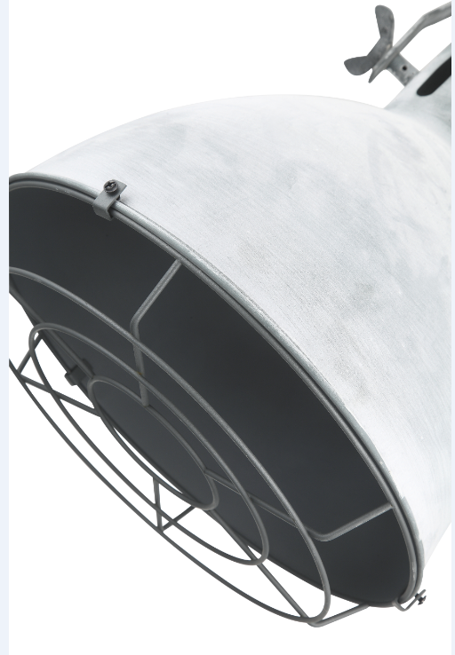 Detailansicht der hellgrauen Indurope Pendelleuchte aus Beton. Ideal für industrielle Wohnkonzepte mit modernem Flair.