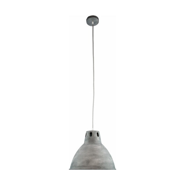 Moderne Hängelampe Cucina in mattem Grau aus gebranntem Stahl. Ideal für stilvolle Akzente über dem Esstisch.