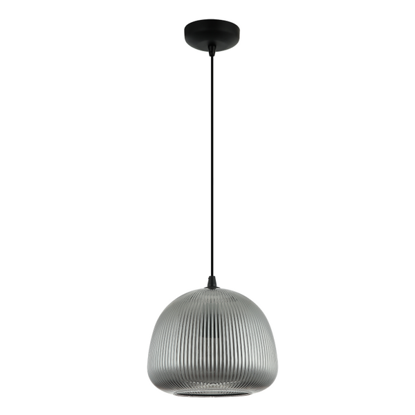 Detailansicht der schwarzen Pendelleuchte Bra mit elegantem Design. Perfekt für schicke Wohnräume und stimmungsvolle Akzente.
