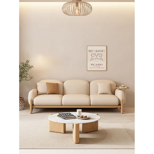Die sandfarbene Curvato Deckenleuchte bringt japandischen Flair in Ihr Zuhause. Ideal für eine harmonische Raumatmosphäre.