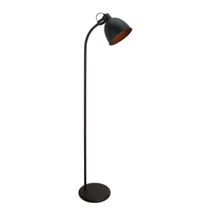 Die schwarze Stehleuchte Koen beeindruckt mit modernem Design und sorgt für stimmungsvolles Licht in jedem Raum.