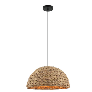 Die braune Pendelleuchte Nature Treccia begeistert mit ihrem bohemian Stil. Ideal für gemütliche Essbereiche oder Wohnzimmer.