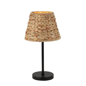 Natürliche Braun-Tischleuchte Nature Treccia mit rustikalem Charme. Ideal für eine gemütliche Atmosphäre im Wohnbereich.