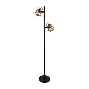 Die braune Stehleuchte Nature Trapeze vereint rustikale Eleganz mit modernem Design. Perfekt für gemütliche Wohnambiente.