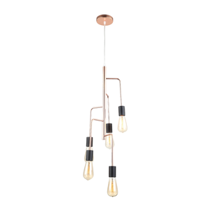 Bronzefarbene Pendelleuchte im Retro-Stil setzt moderne Akzente. Ideal für eine gemütliche Atmosphäre in Ihrem Wohnraum.