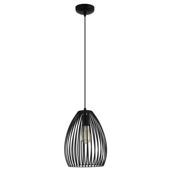Die schwarze Pendelleuchte Rho bringt industriellen Charme in Ihre Räume. Ideal für eine moderne Wohnatmosphäre.
