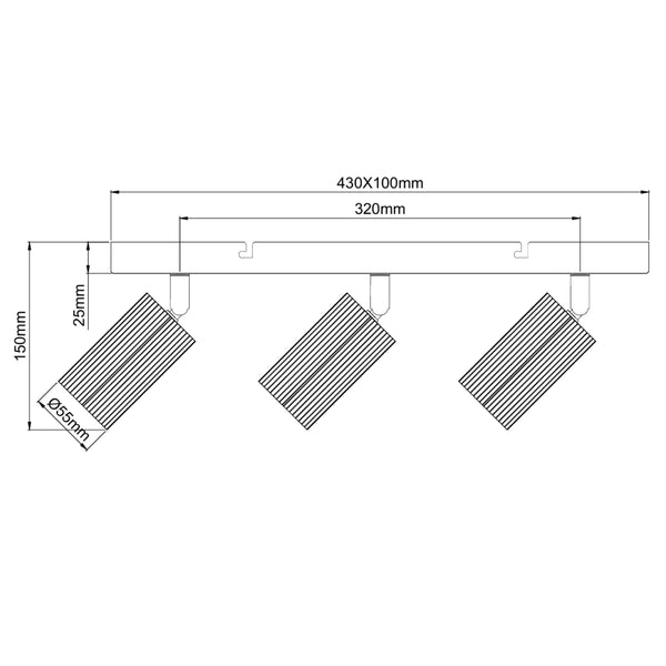 Chericoni Rigo Deckenleuchte - H15 cm - 100170330 - maattekening