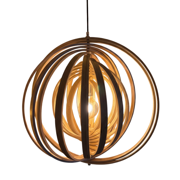 Detailansicht der cremefarbenen Ring Pendelleuchte mit modernem Design. Perfekt für stilvolle Akzente im Wohnraum.