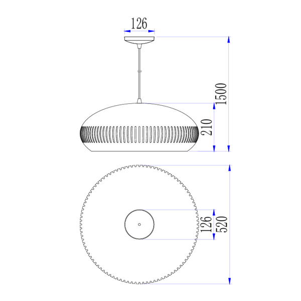 Die schwarze Pendelleuchte Strisce vereint industriellen Charme mit modernem Design.