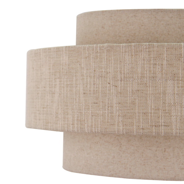 Die beige Pendelleuchte Trilo vereint schlichte Eleganz im Japandi-Stil und sorgt für ein warmes, einladendes Ambiente.
