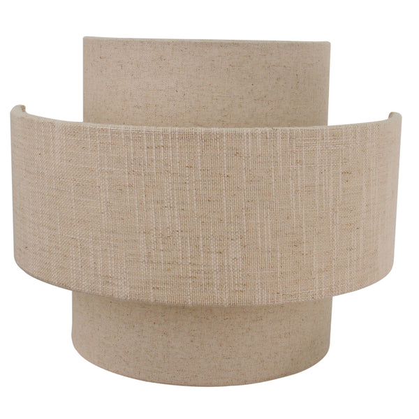 Beige Wandleuchte Trilo im Japandi-Stil bringt natürliche Eleganz in Ihr Zuhause. Ideal für gemütliche Wohnräume.