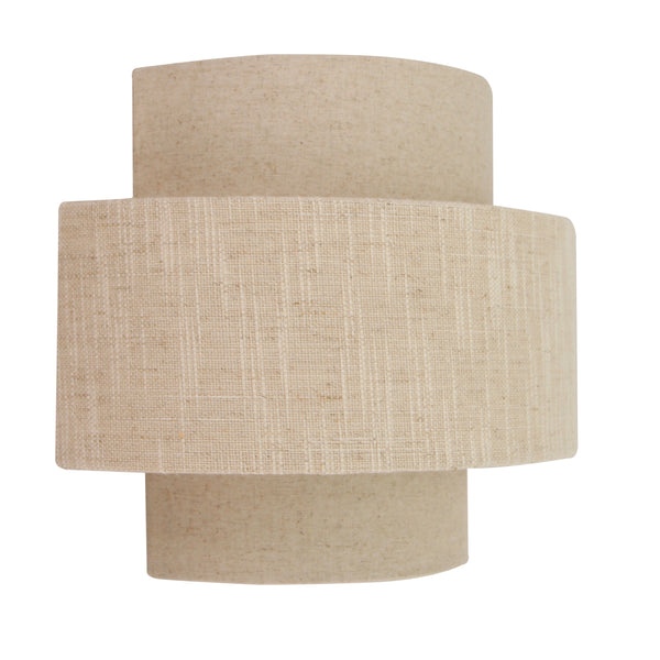 Beige Wandleuchte Trilo im Japandi-Stil überzeugt mit ihrem natürlichen Look. Ideal für eine entspannende Atmosphäre.