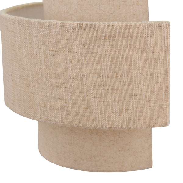 Die beige Wandleuchte Trilo vereint Japandi-Stil mit natürlicher Eleganz. Perfekt für ein harmonisches Wohnambiente.