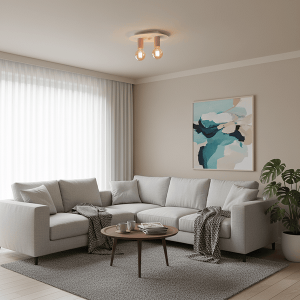 Die cremefarbene Chericoni Colorato Deckenleuchte bringt Wärme in jeden Raum. Ideal für stimmungsvolle Abende.