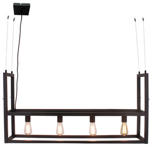 Schwarze Pendelleuchte Cubo mit modernem Design. Ideal für schlichte Eleganz in Wohnräumen und über Esstischen.